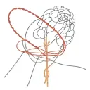 red string of fate with e tattoo design idea