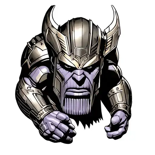 Thanos tattoo design idea