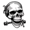 Gangster Skulls tattoo design idea
