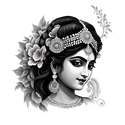 laxmi tattoo design idea