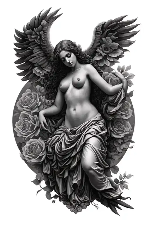 Realism Aphrodite Full Body tattoo design idea