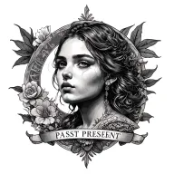 past present future tattoo design idea
