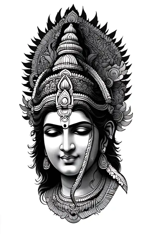 Brahma Vishnu Shiva tattoo design idea