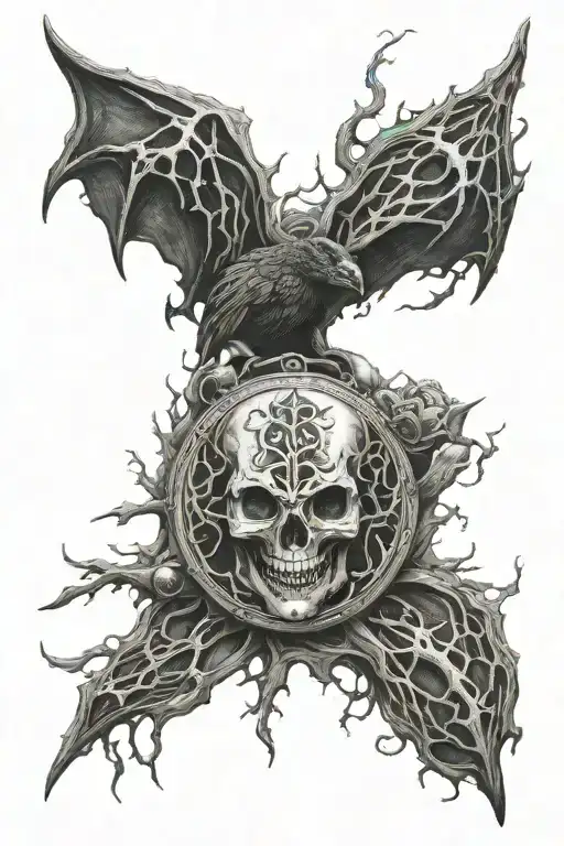 black Metal tattoo design idea