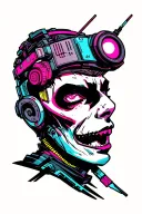 cyberpunk tattoo design idea