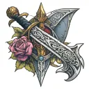 witcher 3 sword only tattoo design idea