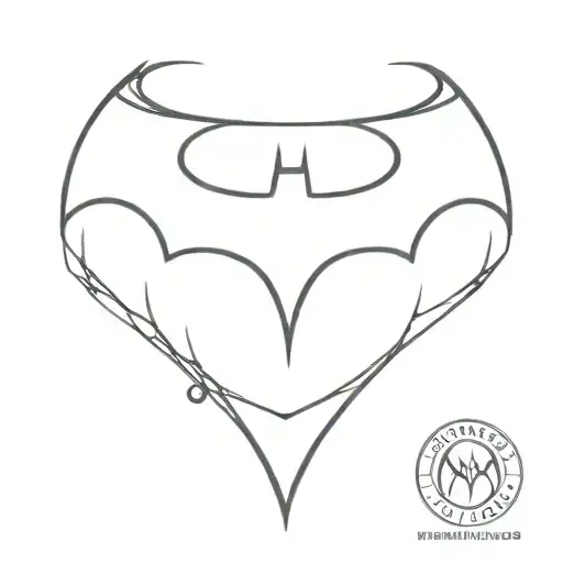 batman symbol tattoo design idea