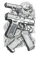 glock tattoo design idea