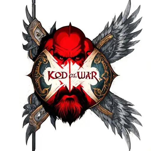 kratos god of war tattoo design idea