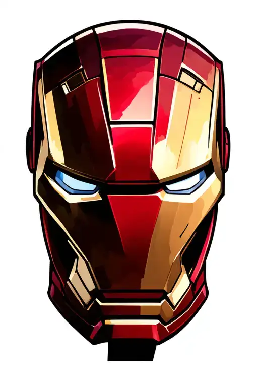 Ironman helment tattoo design idea