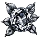 Birthstone tattoo design idea