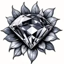 Birthstone tattoo design idea