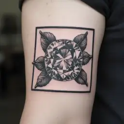 Birthstone tattoo design idea