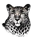 Leopard tattoo design idea