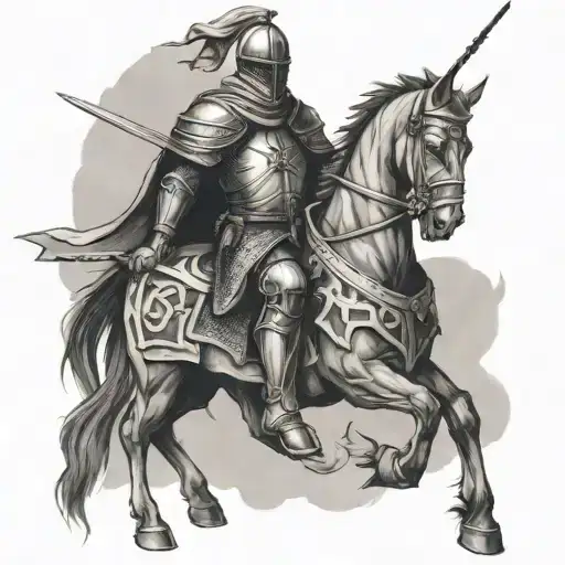 templar knight crusade tattoo design idea