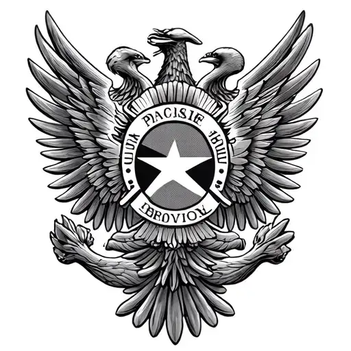 Gemini sign symbol of the Brazilian Air Force insignia of the military police tattoo design idea