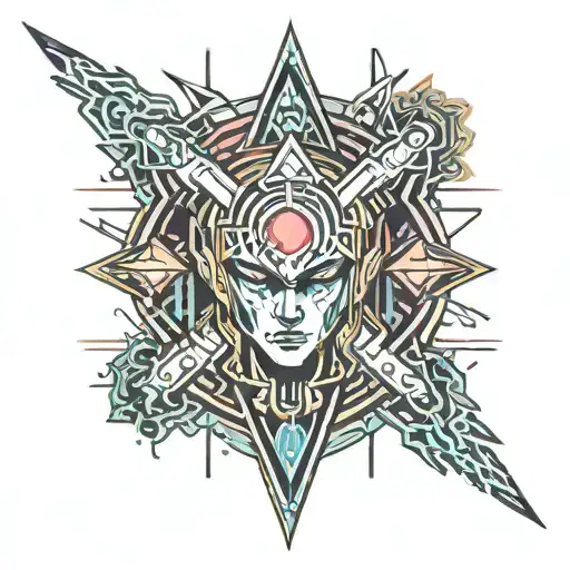 Berserk anime characters tattoo design idea