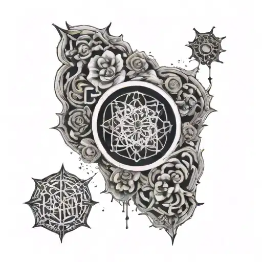 Bring me the horizon band no Mandela tattoo design idea