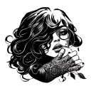 Lesbian hand choking each tattoo design idea