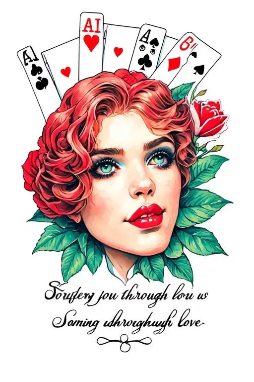 recovery from gambling addiction, suffering through love, some quote related tattoo tattoo design idea