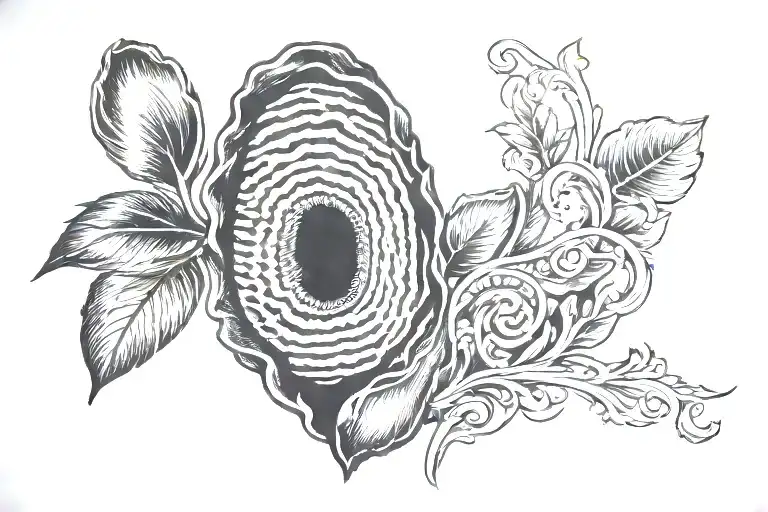 memorial tattoo for dad thumbprint  tattoo design idea