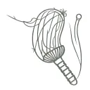 badminton shuttlecock tattoo design idea