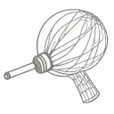 badminton shuttlecock tattoo design idea