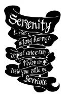 serenity prayer tattoo design idea