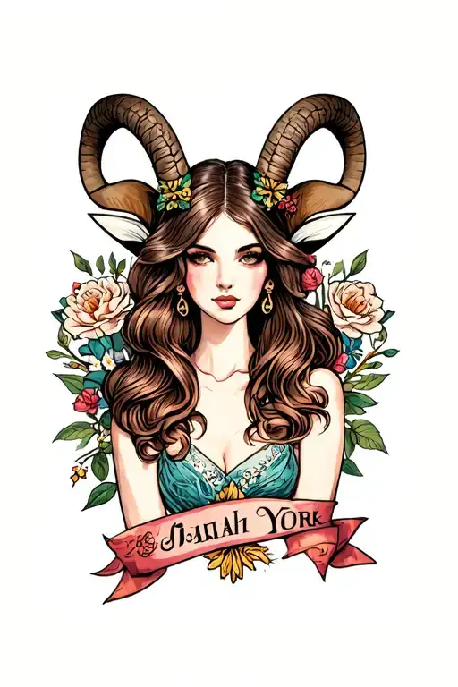 Sarah, Aries, New York tattoo design idea