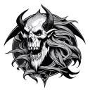 Diablo tattoo design idea