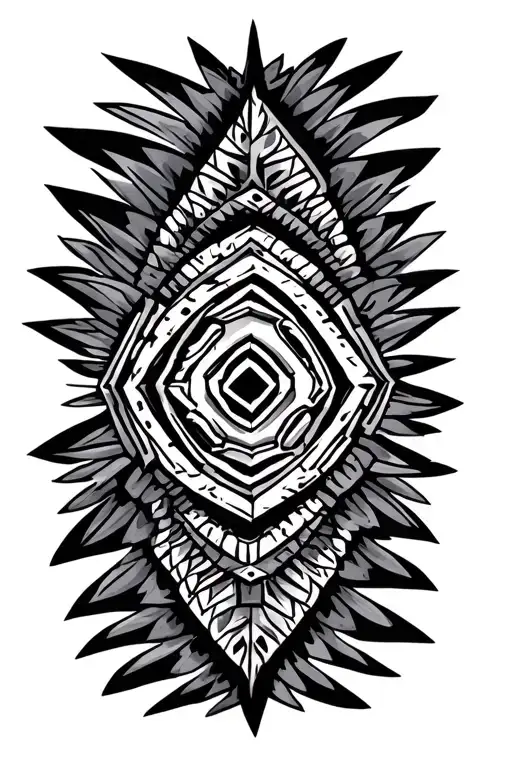 AZTEC PATTERN tattoo design idea