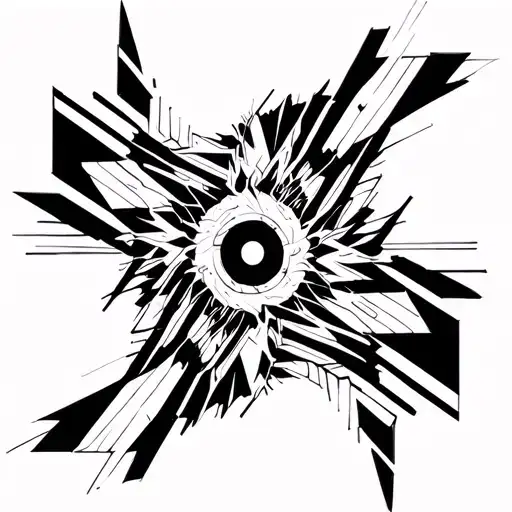 supernova tattoo design idea