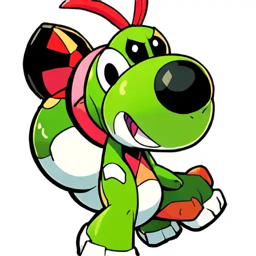 Gir from Invader Zim riding Yoshi tattoo design idea
