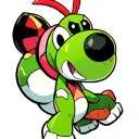 Gir from Invader Zim riding Yoshi tattoo design idea
