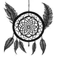 dreamcatcher tattoo design idea