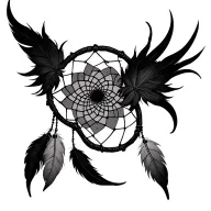 dreamcatcher tattoo design idea