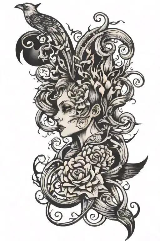 anxiety and depression survivors tattoo design idea