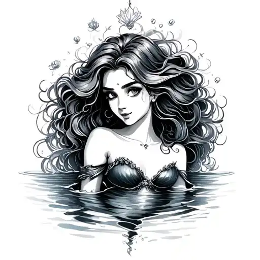 Little Mermaid tattoo design idea