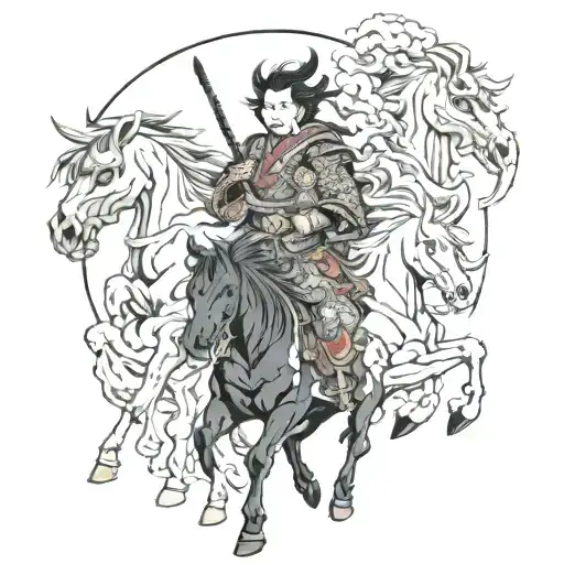 The Four Horsemen of the Apocalypse tattoo design idea