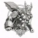Thor tattoo design idea