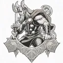 Thor tattoo design idea
