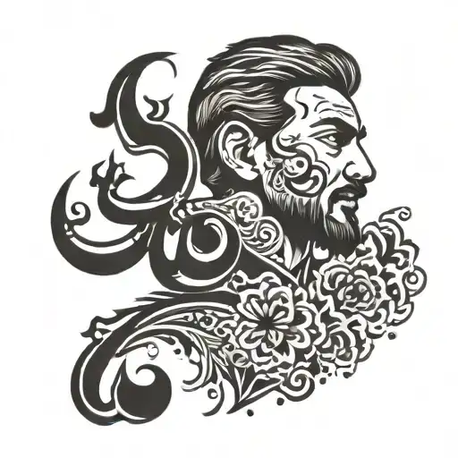 ali in urdu tattoo design idea