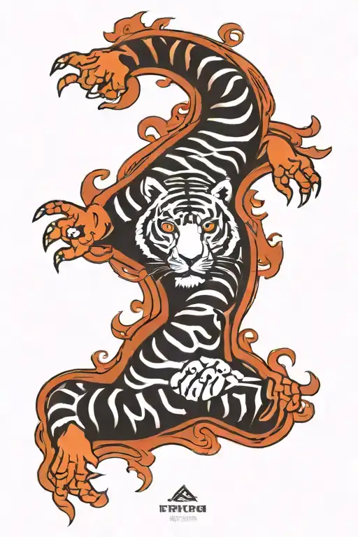 arm sleeve tattoo, Philippine tribal patterns, japanese tiger, libra, unique. tattoo design idea