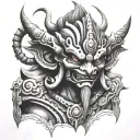Asura tattoo design idea