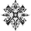 maltese cross tattoo design idea