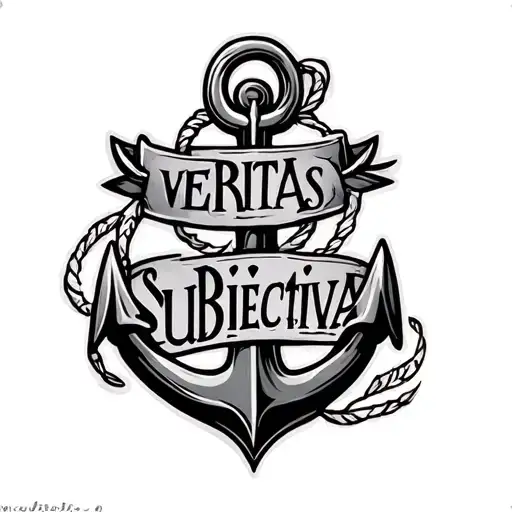 "veritas subiectiva" anchor tattoo tattoo design idea
