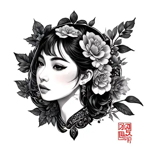 Korean tattoo design idea