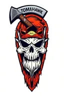 tomAhawk tattoo design idea