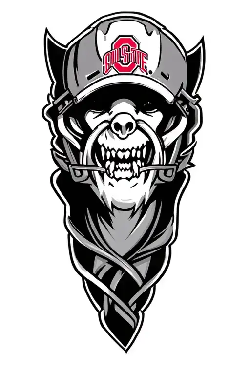 Ohio State Buckeyes tattoo design idea