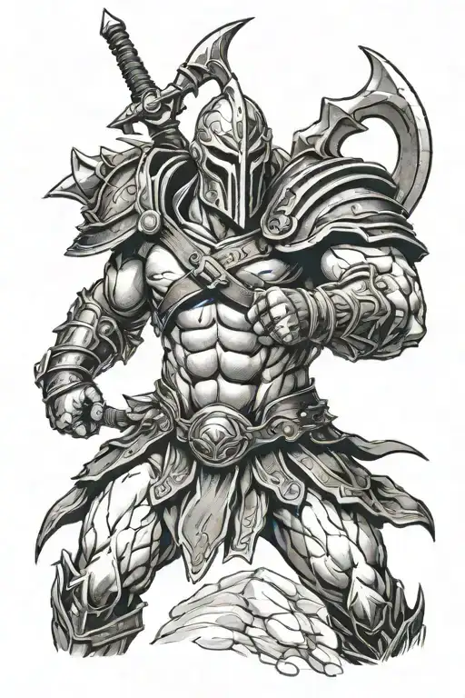 ares god of war tattoo design idea